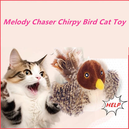 Interactive Chirping Bird Cat Toy